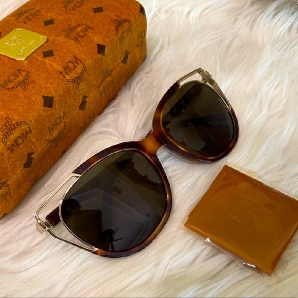 Brand New MCM Unisex 57mm Cat Eye Sunglasses with MCM Cloth and Care Booklet